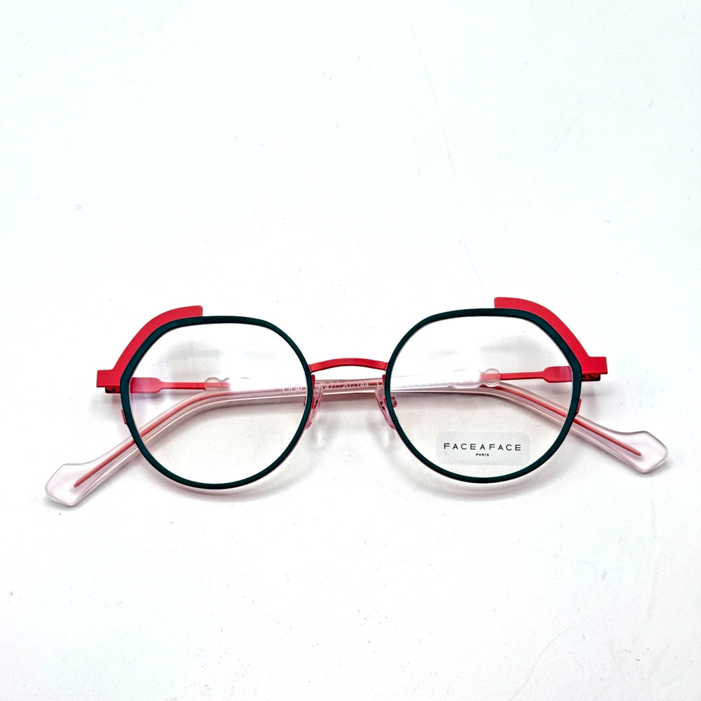 Face a Face Eyeglasses Frame Cialos 1 Col 9024 Black Red Geometric 47-20-144 New
